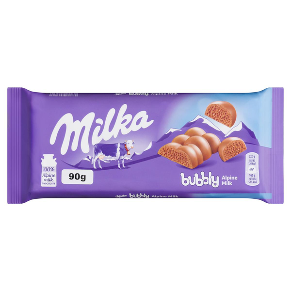 Chocolate Milka Bubbly Milk 90G