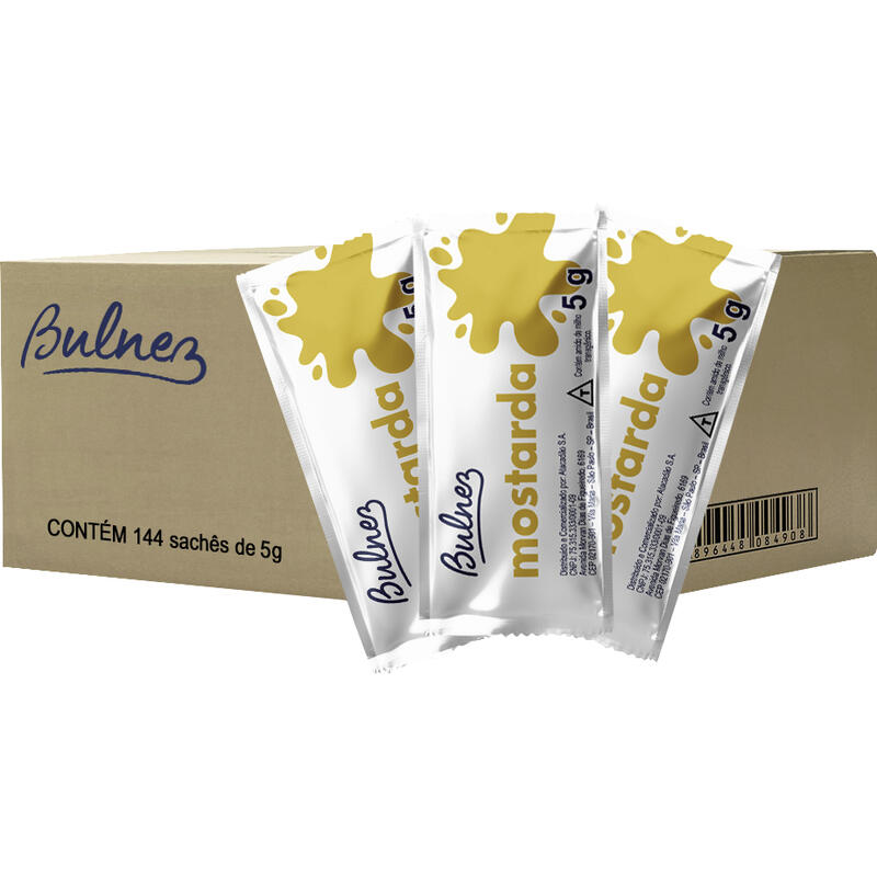 Mostarda Bulnez Minissachê 144x5g