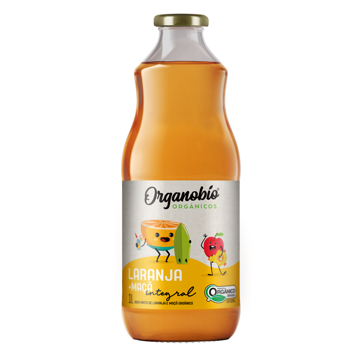 Suco De Laranja E Maçã Integral Orgânico ORGANOBIO 1L