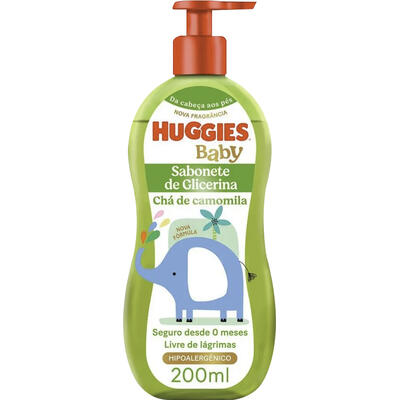 Sabonete Líquido Infantil Huggies Camomila 200ml