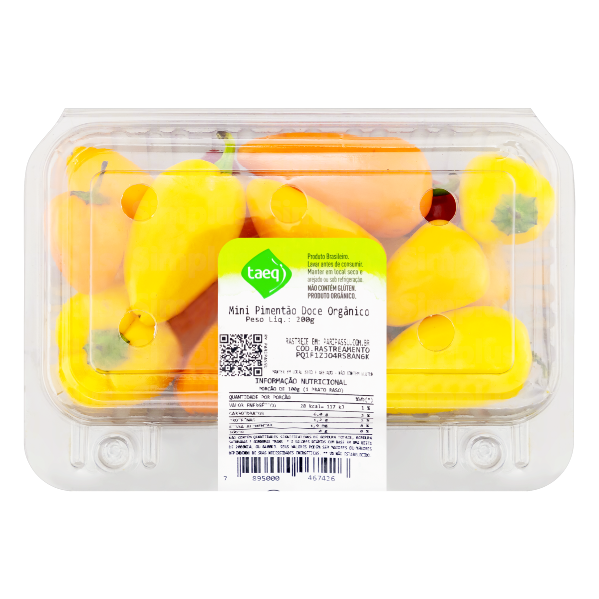 Mini Pimentão Doce Orgânico TAEQ 200g