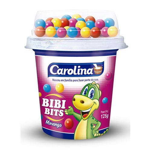 Bebida Láctea Carolina Bits Morango 125g