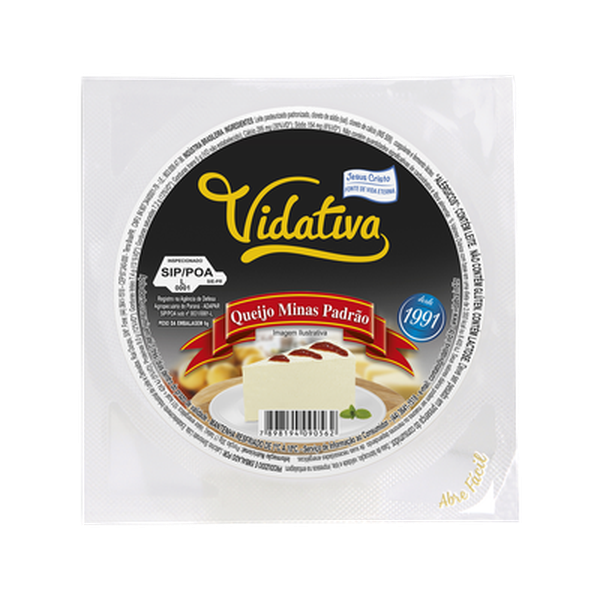 Queijo Minas Vidativa Padrão Kg