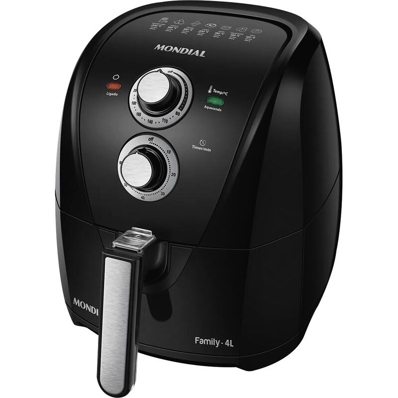Fritadeira Air Fryer Elétrica Mondial Sem óleo - 4L 110V un