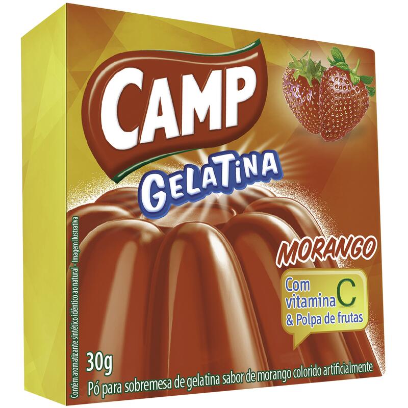 Gelatina Camp Morango 30g