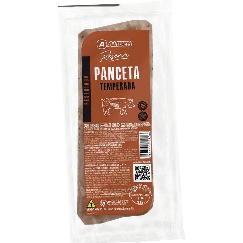 Panceta Suína Temperada Alibem Resf Preço por quilo na peça