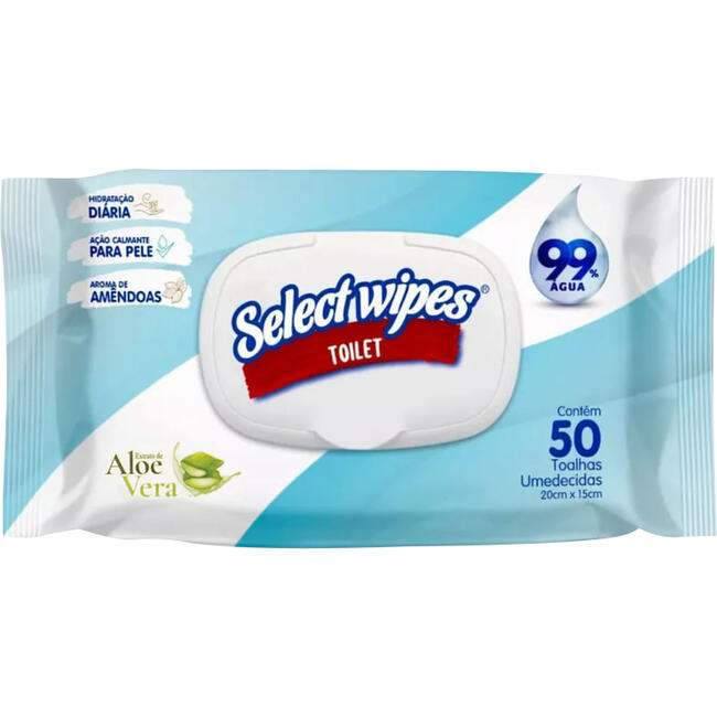 Lenços Select Wipes Baby Umedecidos 50 Unidades