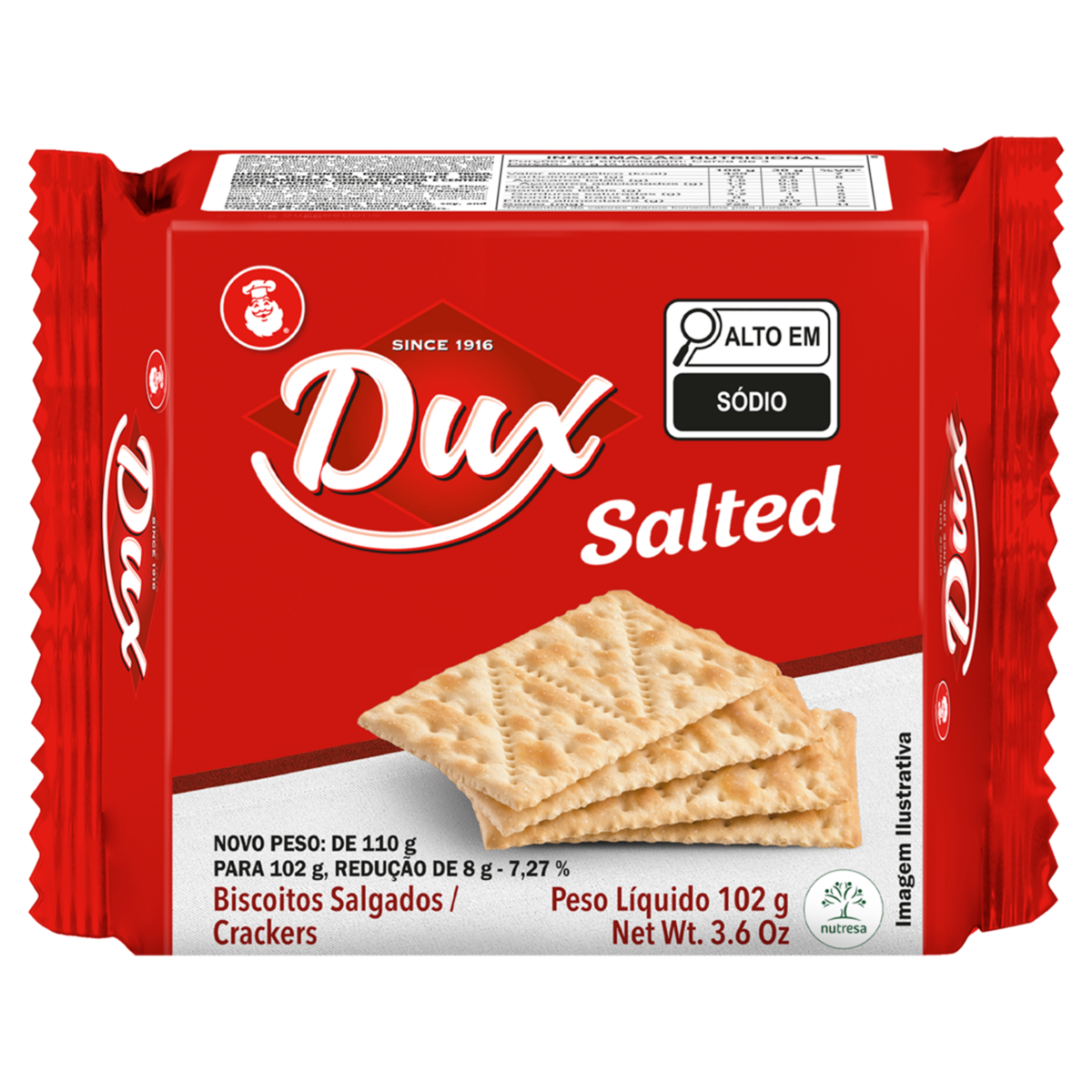 Biscoito Salted Dux 102g