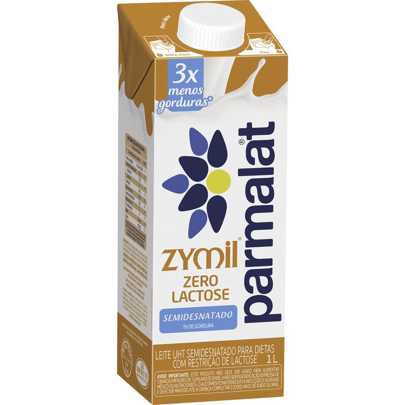 Leite Longa Vida Parmalat Zero Lactose Semidesnatado 1L