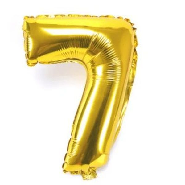 Balão ALEGRIA Metalizado Dourado 40cm 10x01 N7