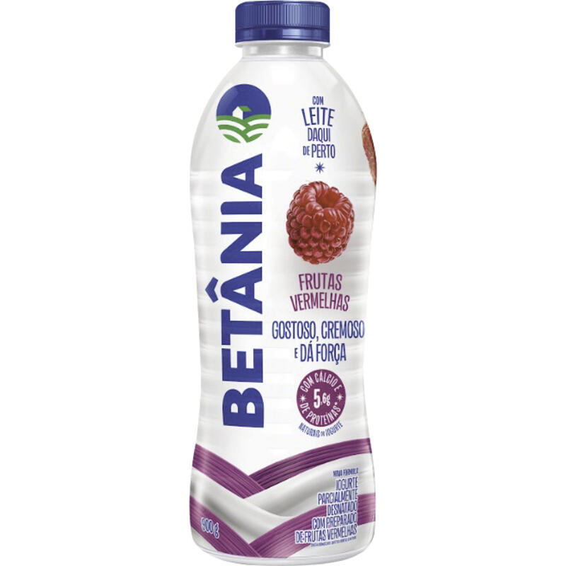 Iogurte Desnatado Betânia Frutas Vermelhas 900g
