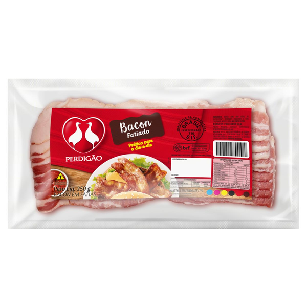 Bacon Defumado Perdigão Fatiado 250g