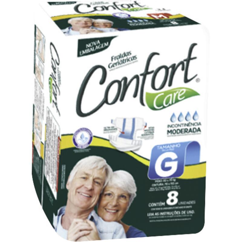 Fralda Geriátrica Confort Care - G 8 un