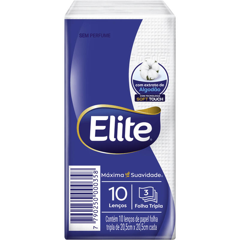 Lenço de Papel Elite 10 folhas