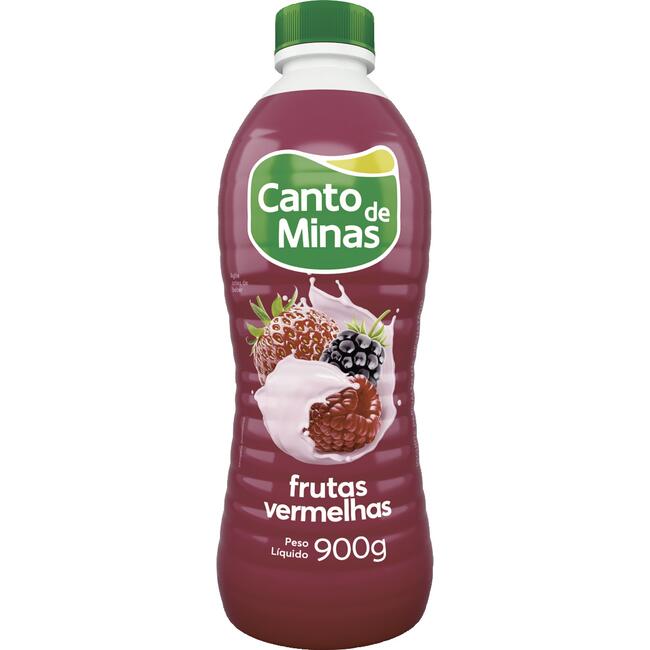 Iogurte Canto de Minas Frutas Vermelhas 900g