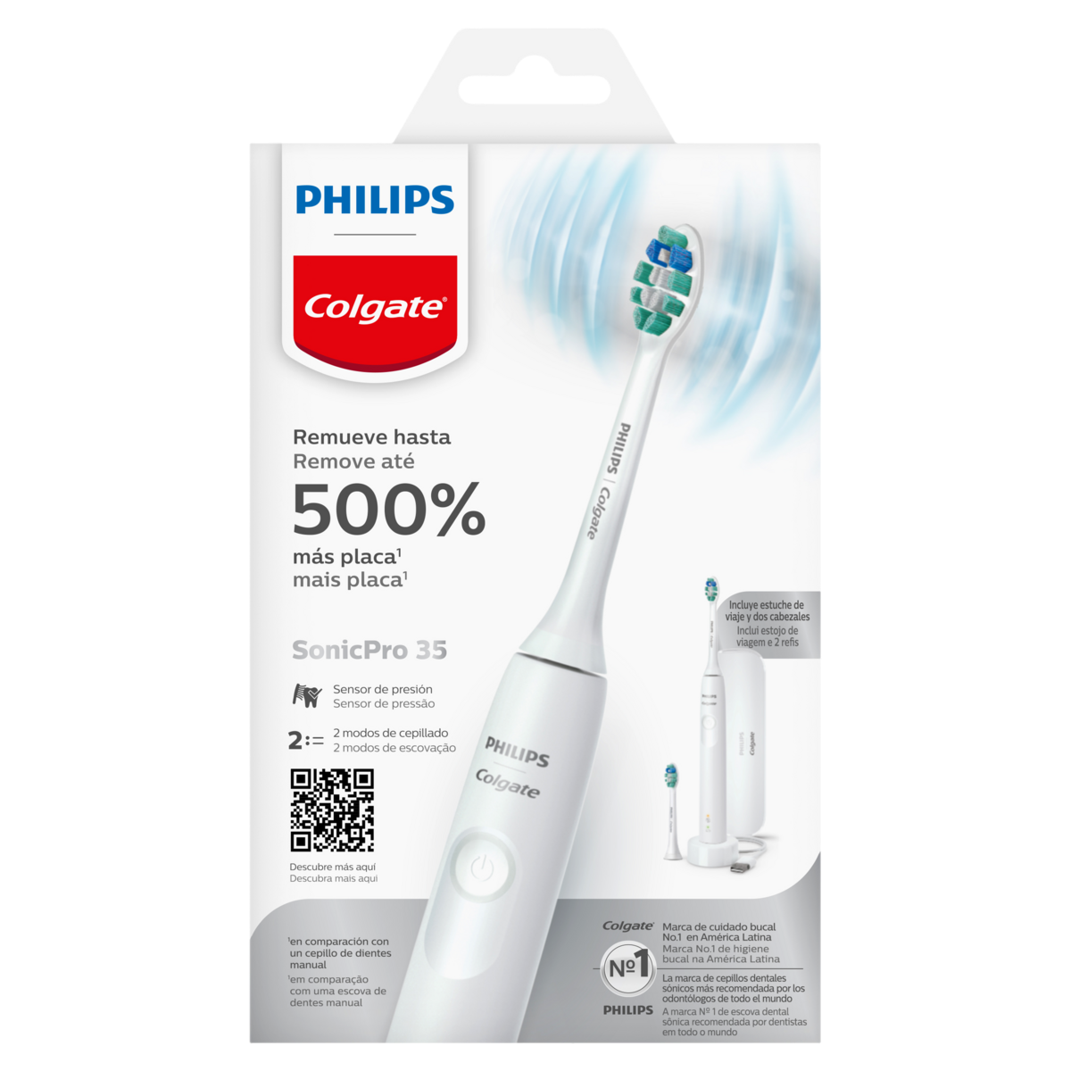 Escova Dental Elétrica Colgate + Philips SonicPro 35