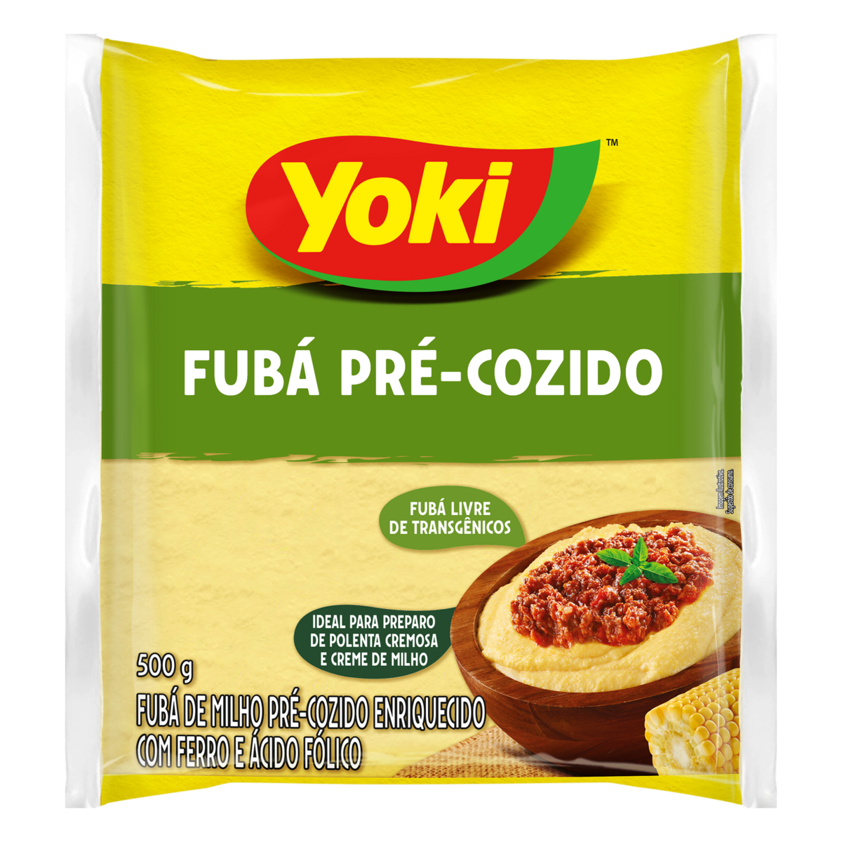 Fubá Pré Cozido YOKI Pacote 500g