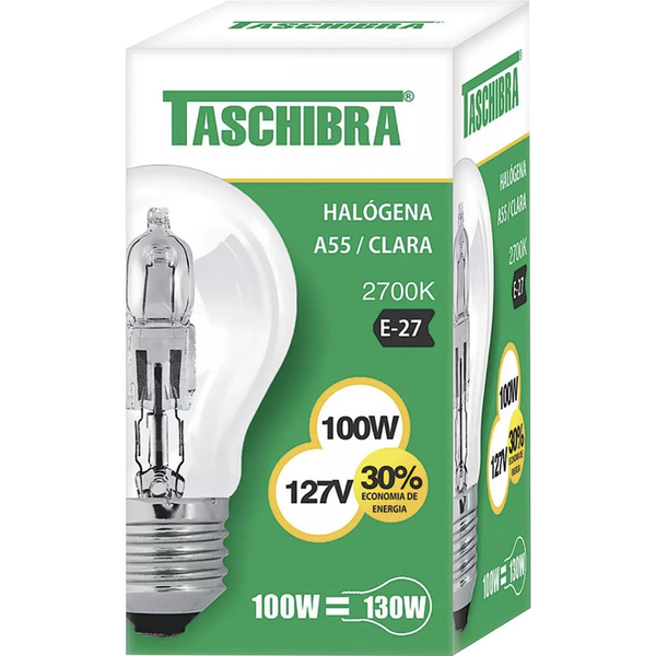 Lâmpada Taschibra 127V - 100W - Halógena