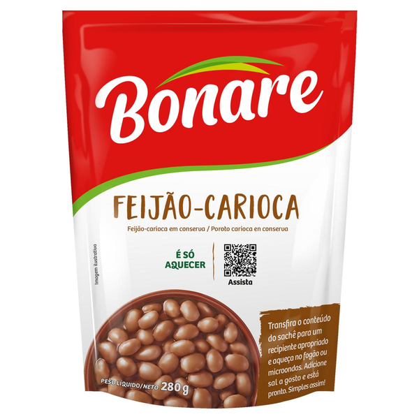 Feijão Carioca Bonare 280g - Pronto