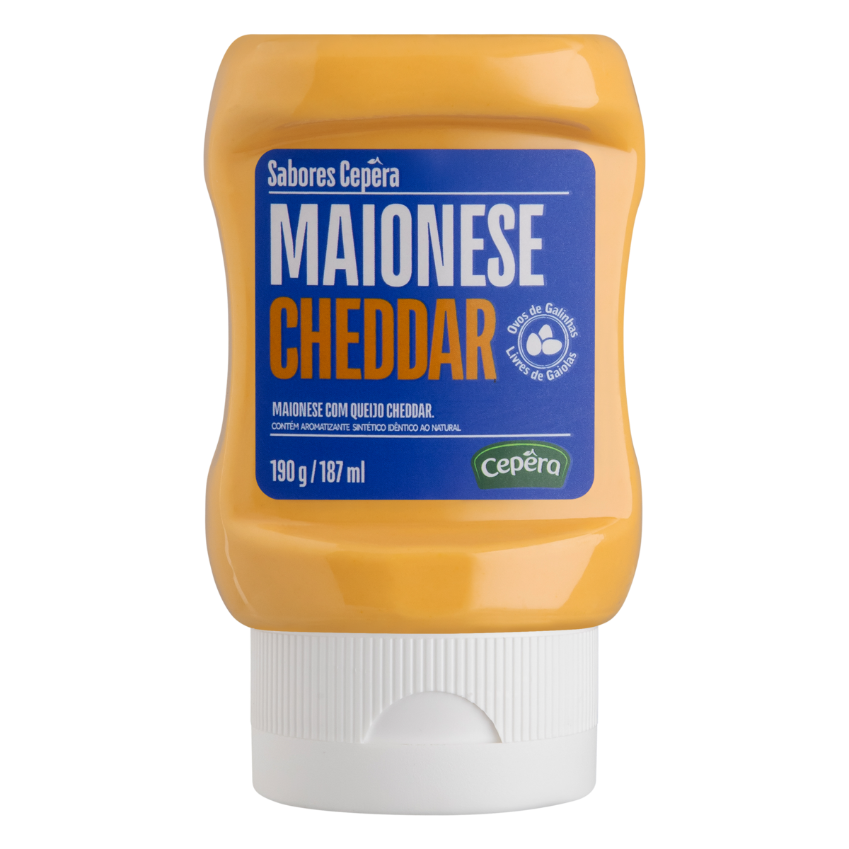 Maionese Cheddar Sabores Cepêra Squeeze 190g