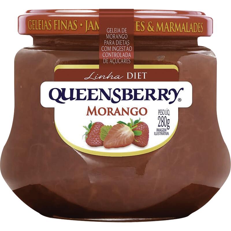 Geleia Queensberry Morango Diet 280g
