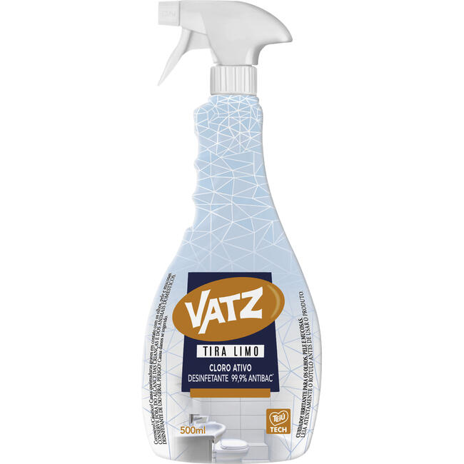Limpador Tira Limo Vatz Cloro Ativo Gatilho 500ml