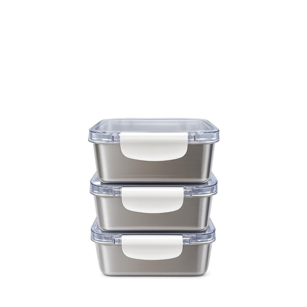 Pote Tocatta 1 Litro - Para Micro-ondas - Com Abas - Inox
