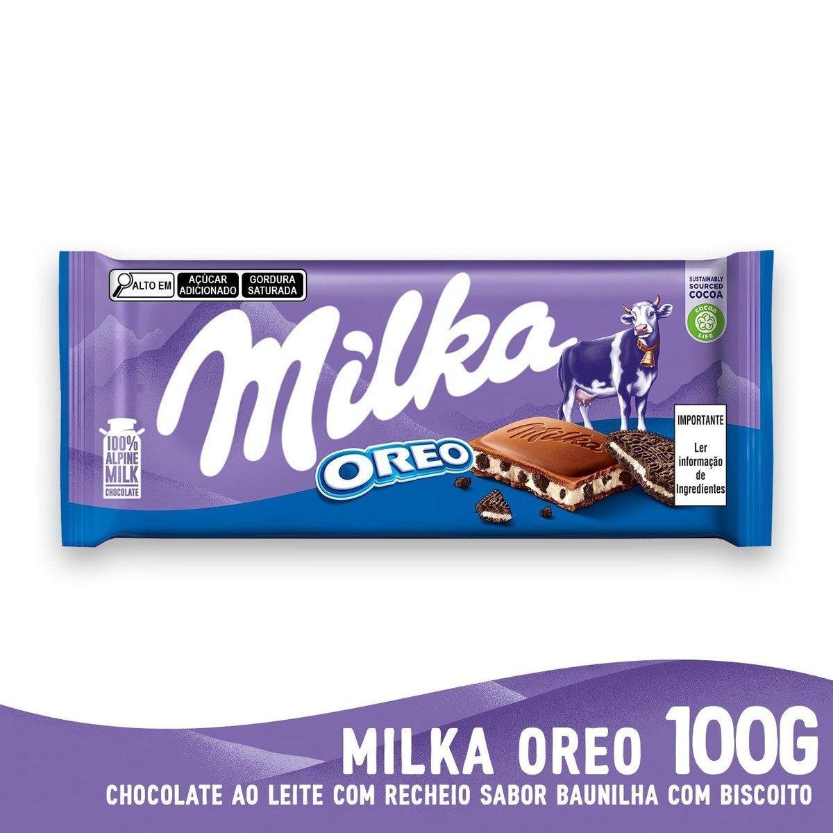 Chocolate com Oreo Milka 100g