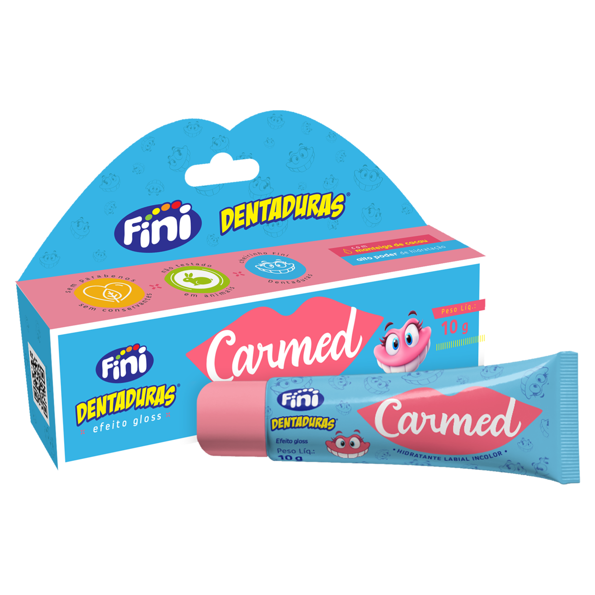 Hidratante Labial Carmed Fini Dentaduras 10g