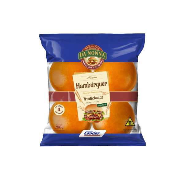 Pão para Hambúrguer da Nonna 280g