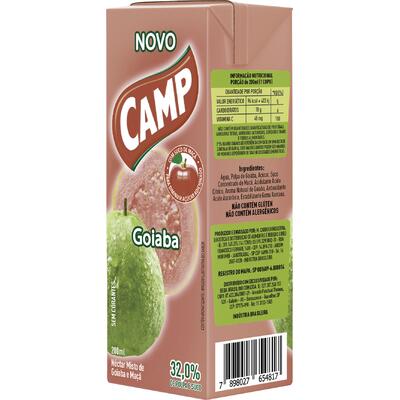 Suco Néctar Camp Goiaba 200ml