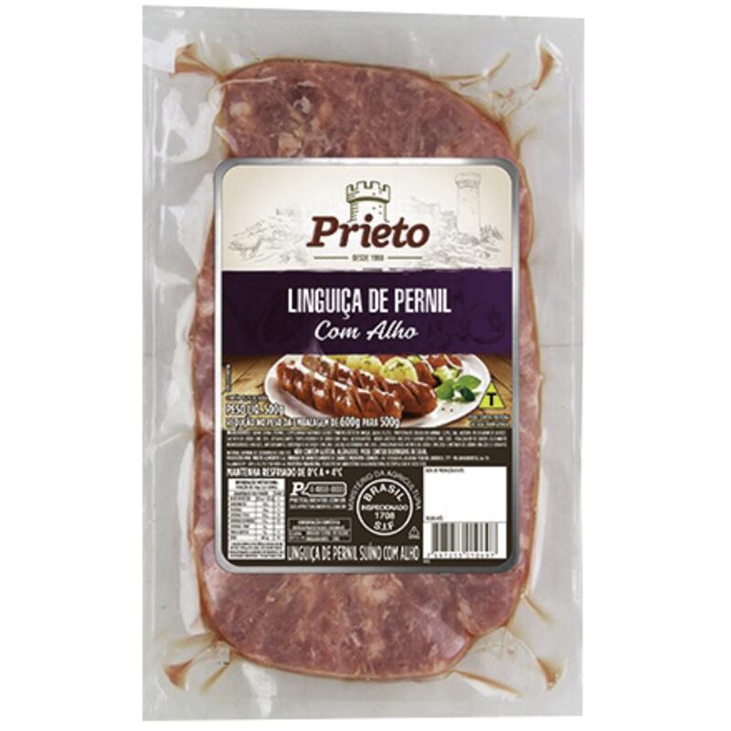 Linguiça de Pernil com Alho Prieto 500g
