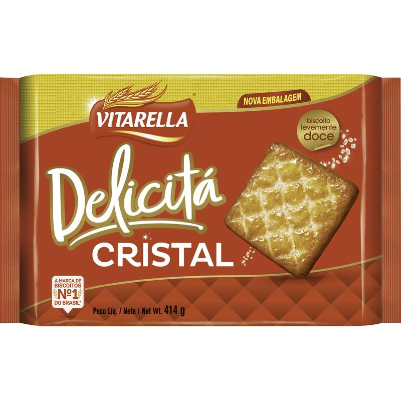 Biscoito Cristal Vitarella Delicitá Pacote 414g