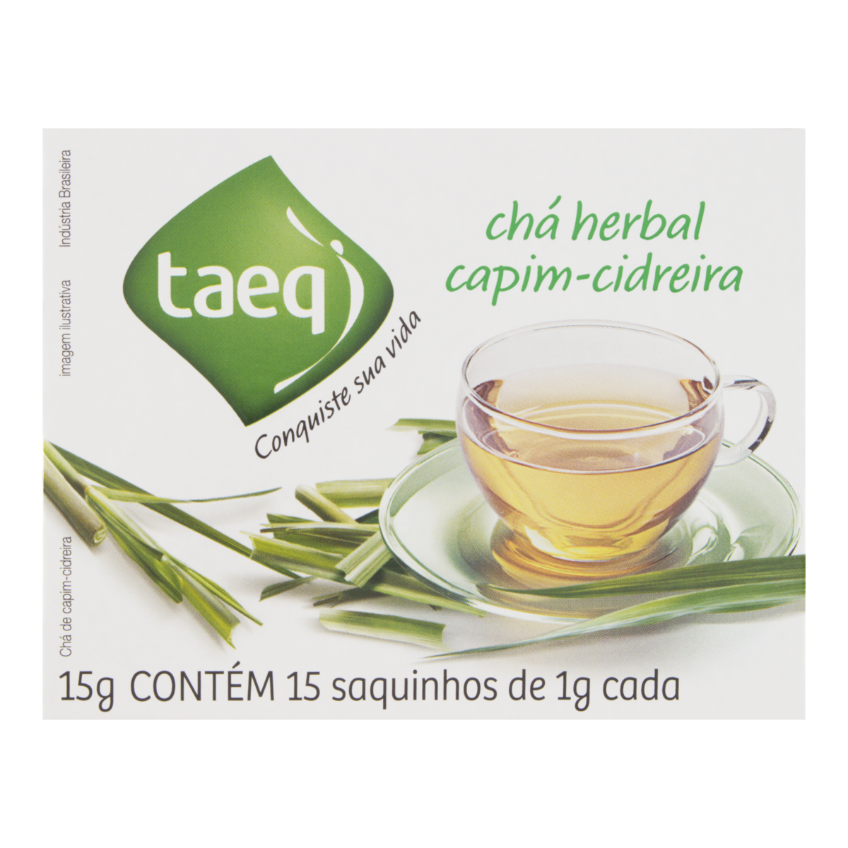 Chá Herbal Capim-Cidreira Taeq Caixa 15g 15 Unidades