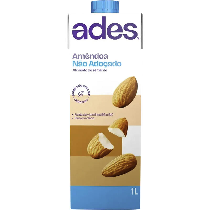Alimento Ades Amêndoa sem Açúcar 1L