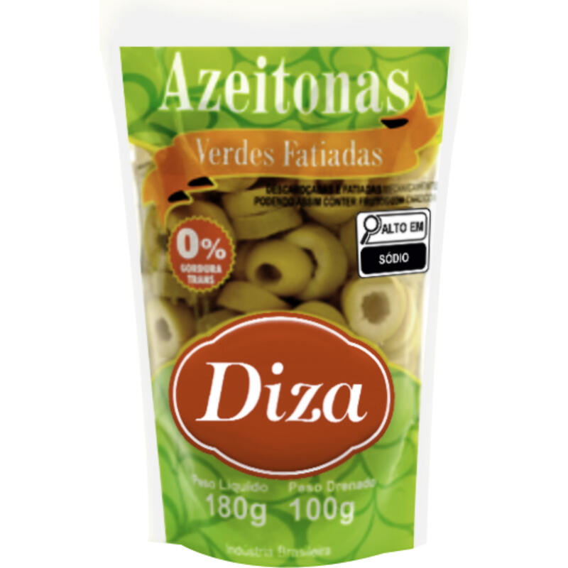 Azeitona Verde Diza Fatiada 100g