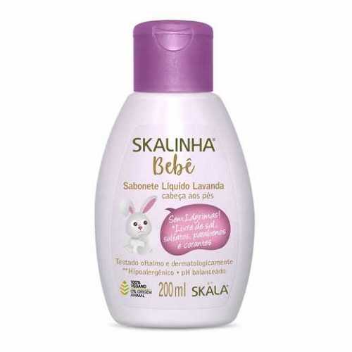 Sabonete Liquido Skalinha Bebe Lavanda 200ml