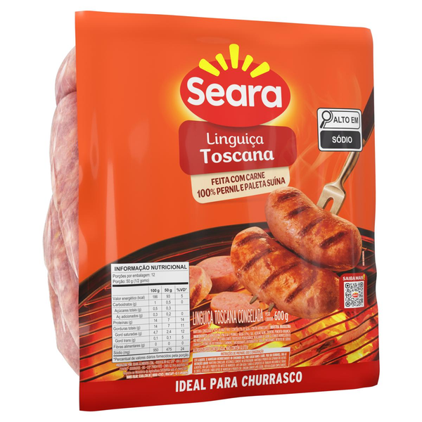 Linguiça SEARA Toscana Congelada 600g