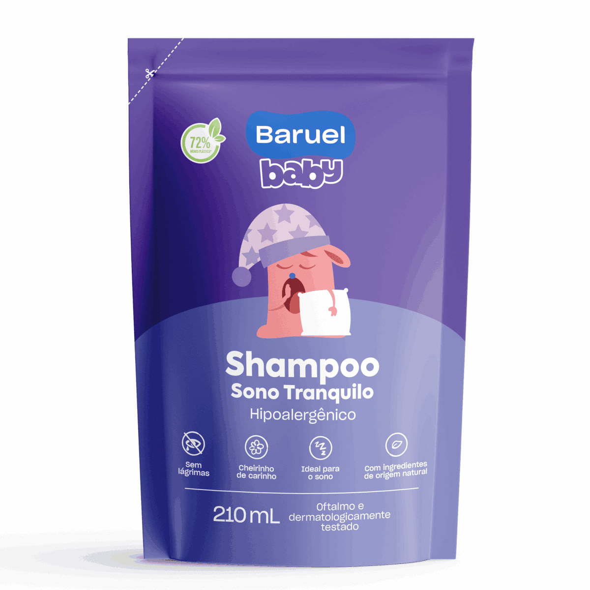 Sabonete Líquido BARUEL Baby Sono Tranquilo Refil 210ml