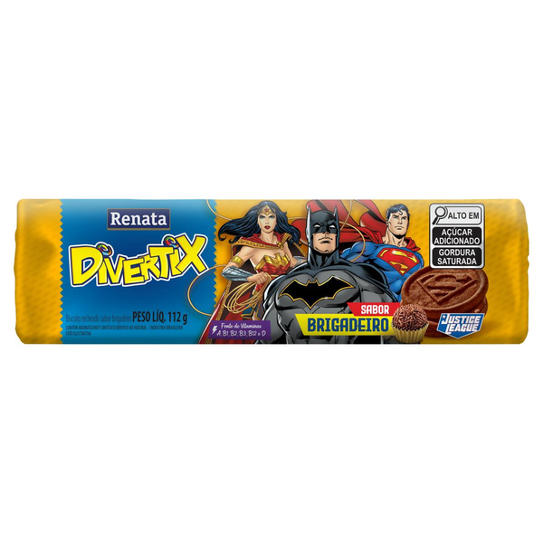 Biscoito Recheado Renata 112g - Divertix - Brigadeiro