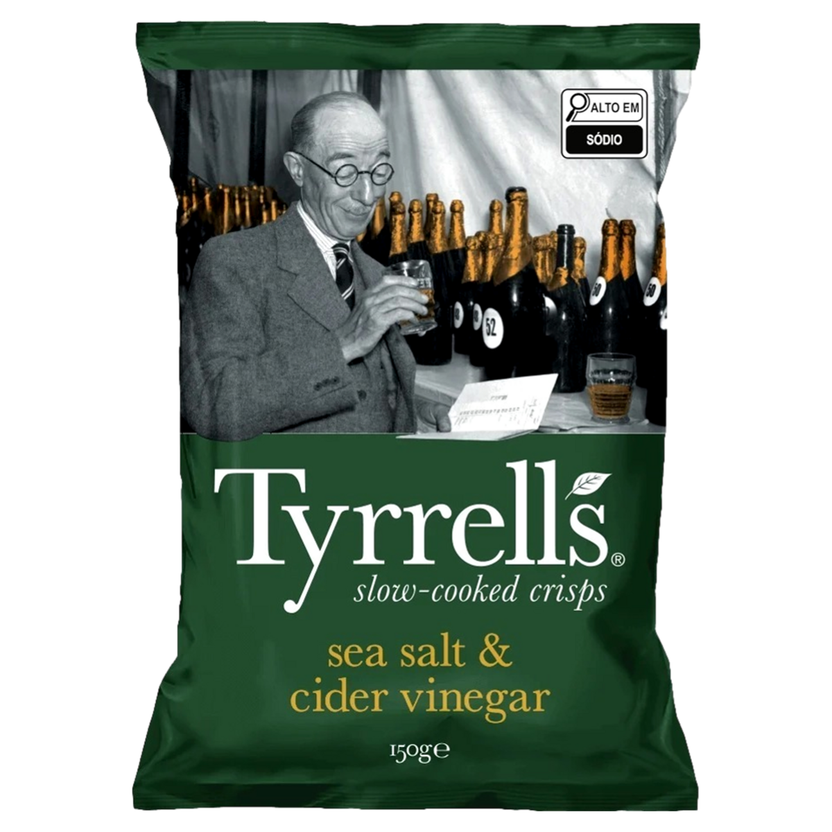 Batata Frita com Sal Marinho e Vinagre Tyrrells 150g