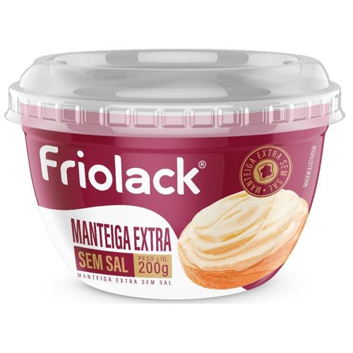 Manteiga Friolack Extra Sem Sal 200g