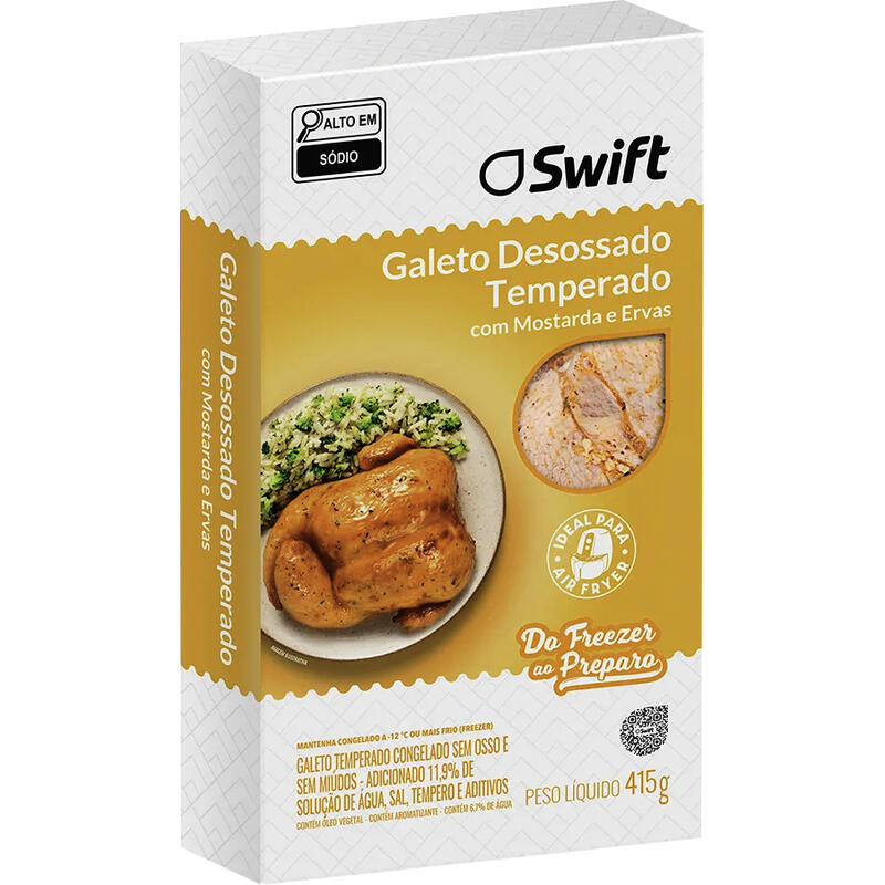 Galeto Temperado Swift Congelado 415g