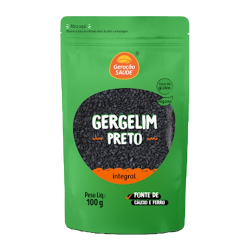 Gergelim Preto Geração Saúde 100g