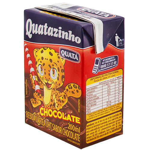 Bebida Láctea Chocolate Quatá 200ml