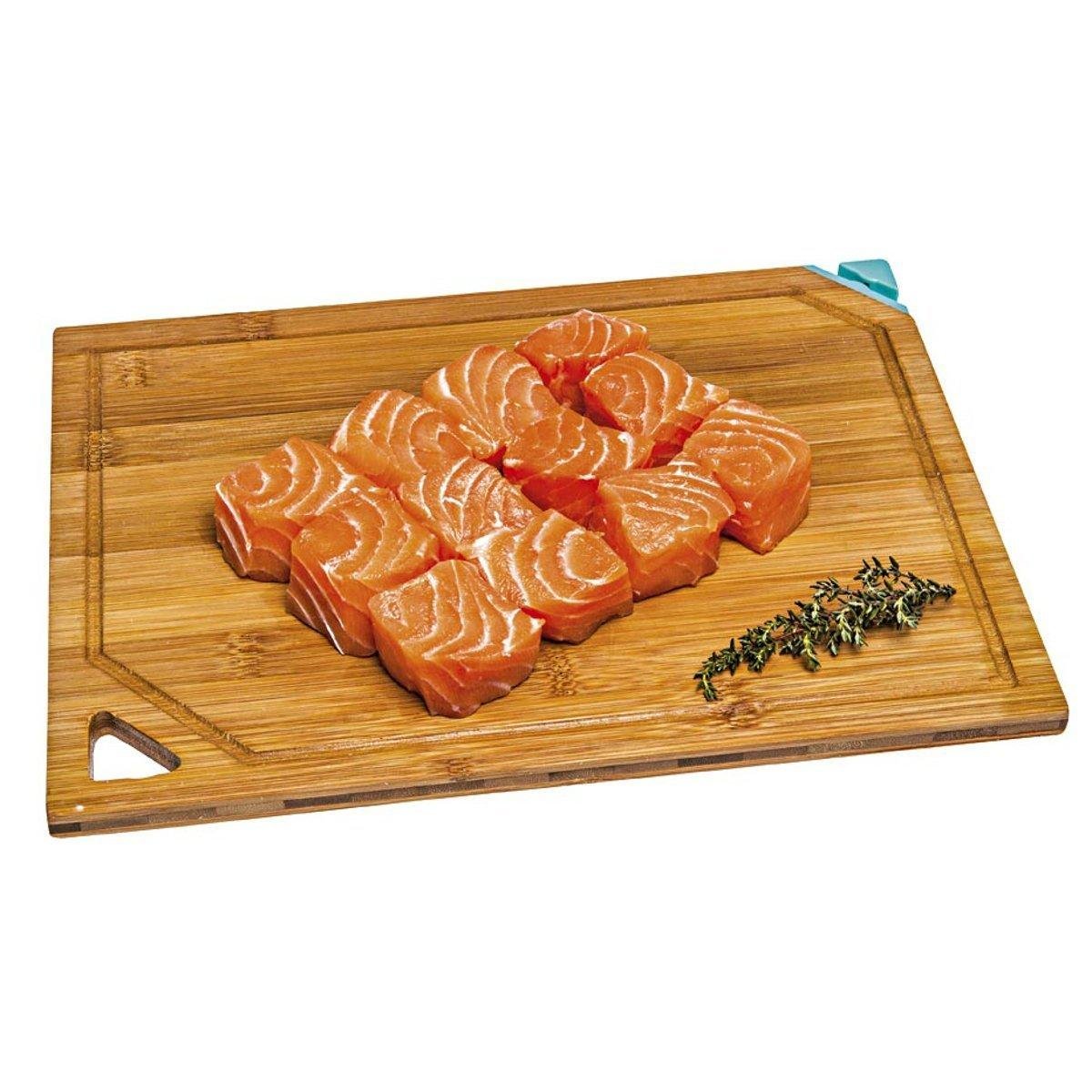 Espeto De Salmão Fresco Para Churrasco 300g