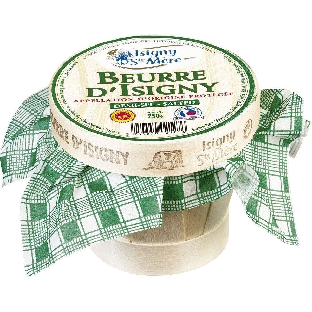 Manteiga com Sal BEURRE D ISIGNY Pote de Madeira 250g