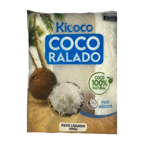 Coco Ralado Kicoco Fios Médios Congelado 500g