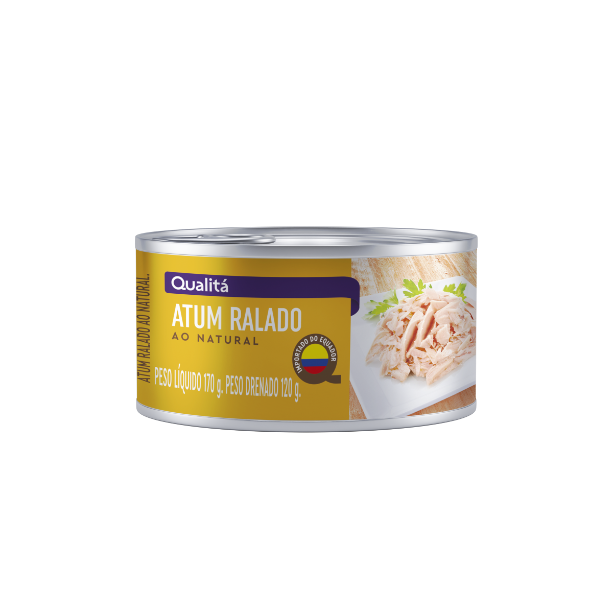 Atum Ralado ao Natural Qualitá Lata 170g