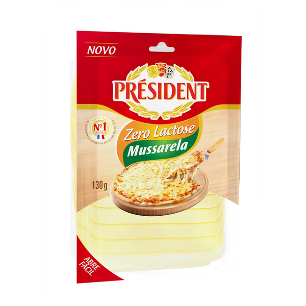 Queijo Mussarela PRESIDENT Zero Lactose Fatiado 150g